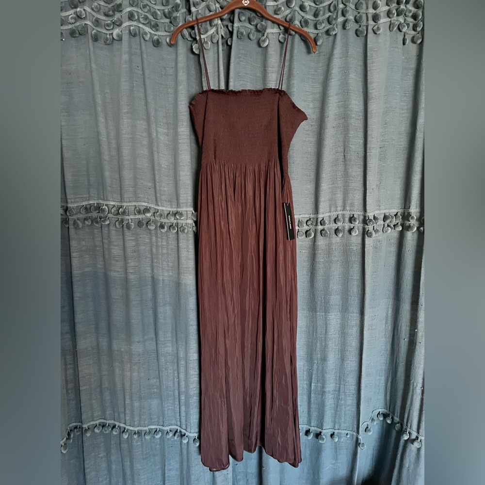 Grade & Gather espresso maxi dress